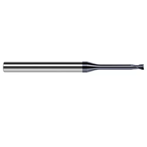 Harvey Tool 40310-C6 | 5/32" Diameter x 1/4" Shank x 1/8" LOC x 2-1/2" OAL 1/64" Radius AlTiN Nano Coated Carbide Corner Radius & Corner Chamfer End Mil